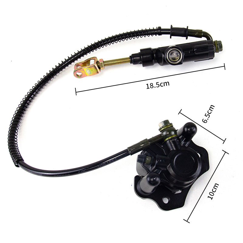 Motorcycle Rear Brake Master Cylinder Caliper Assembly With Rear Disc Brake Pad Fit for 50cc 70cc 90cc 110cc 125cc Chinese ATV