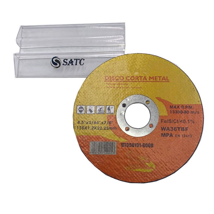 SATC 4.5 Inch Diamond Abrasive Cut off Wheel 115mm Cutting Disc for Metal and Stainless Steel Made of Aluminium Oxide