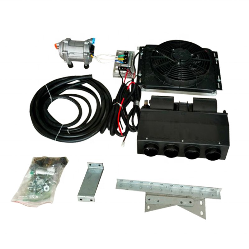 China Factory Car Air Conditioning System Parking Air Conditioner 12v 24v Dc Truck Parking Cooler Air Conditioner