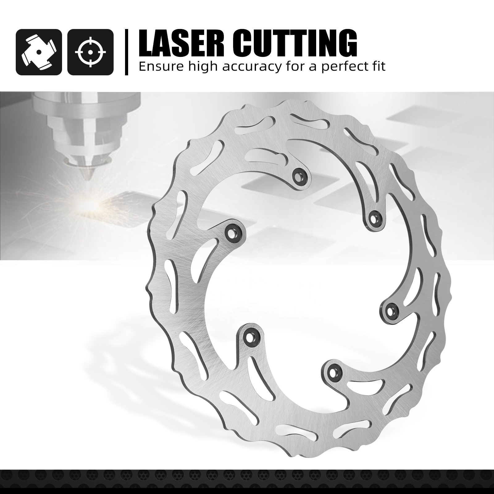 NiceCNC 260mm Front Brake Disc Brake Rotor for Gas Gas EX EC MC 125 150 250 300 2021-2022