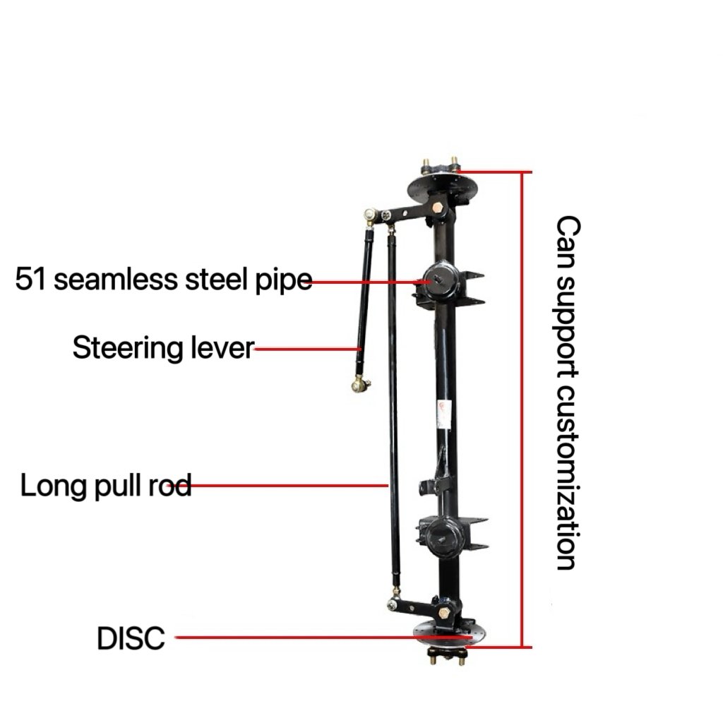 Length Can Be Customized Drum/disc Brake Electric Tricycle Four-wheeler Front Axle