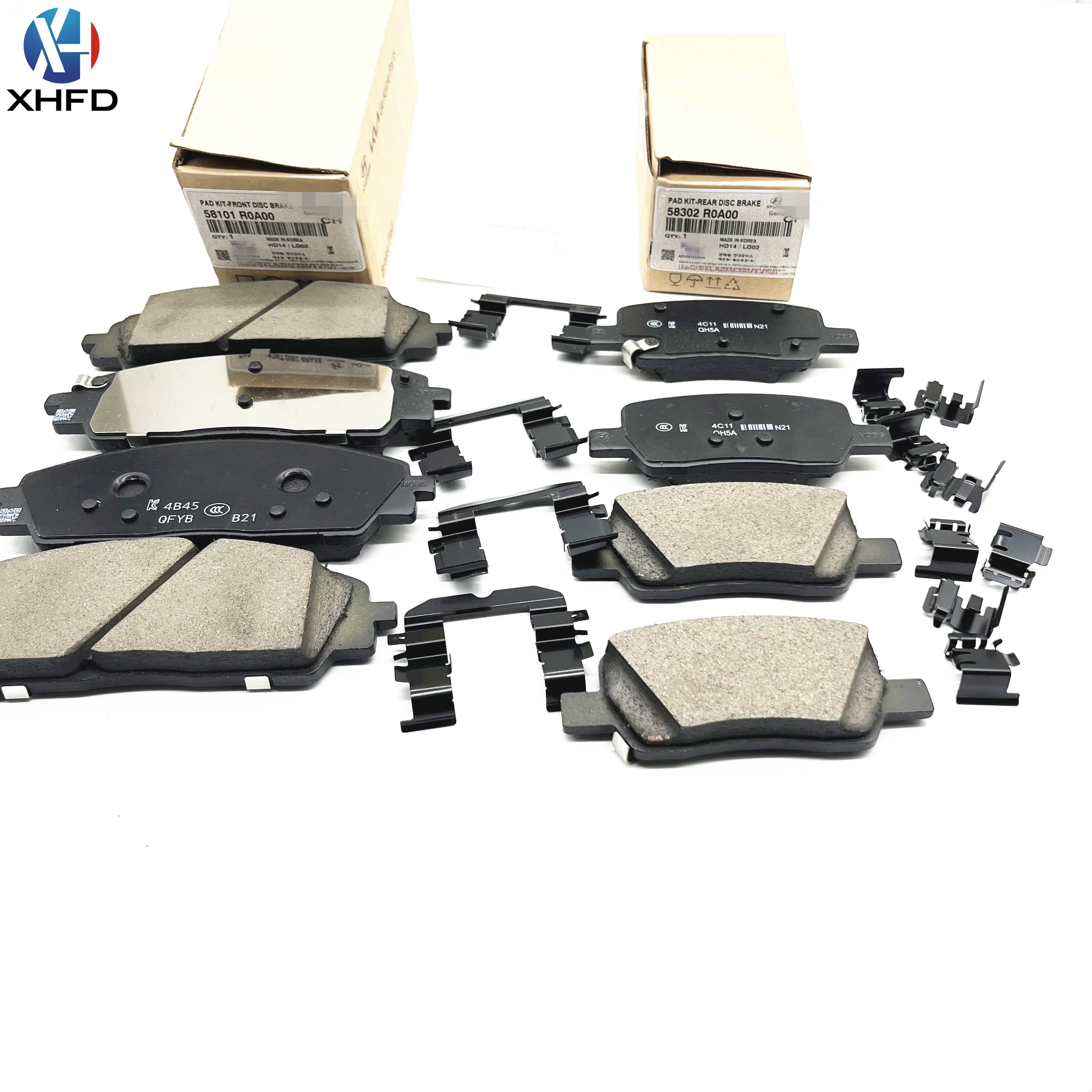 High-quality Brake Pads 58101R0A00 58101-R0A00 58302R0A00 58302-R0A00 for CRETA ELANTRA GETZ MATRIX PALISADE SORENTO STINGER