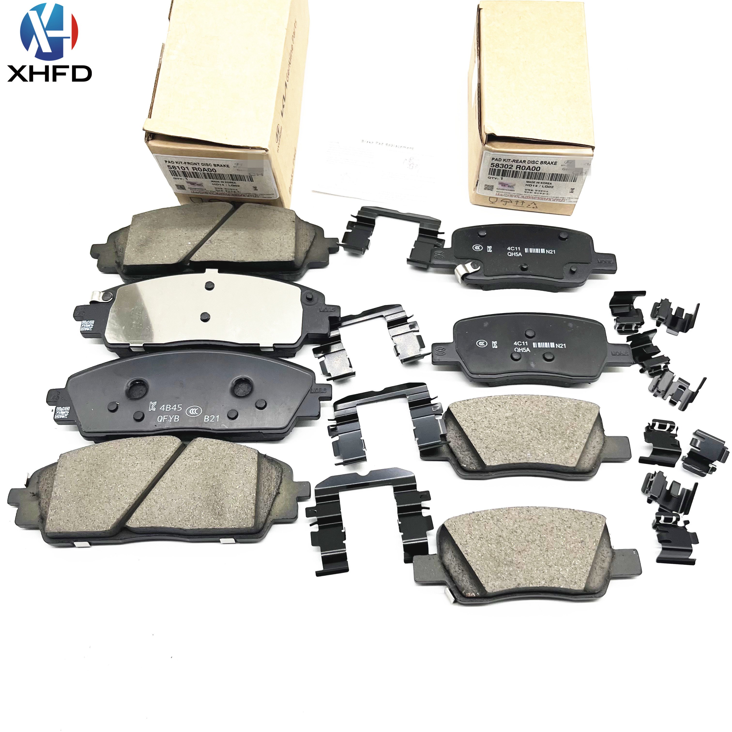 High-quality Brake Pads 58101R0A00 58101-R0A00 58302R0A00 58302-R0A00 for CRETA ELANTRA GETZ MATRIX PALISADE SORENTO STINGER