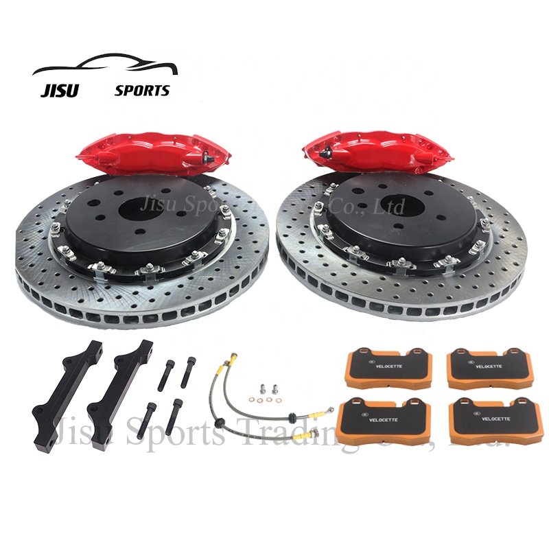 Car Modified Upgrade Kit With F40 Rear Brake Caliper Disc Brackets Pads Hoses for Volkswagen Toyota Fiat 500 Abarth