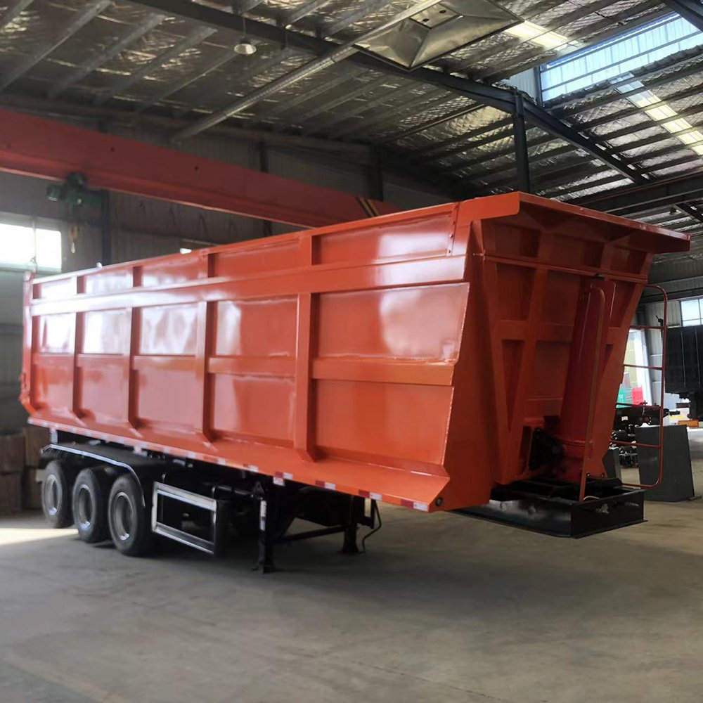 Manufacture Direct Sale 3/4 Axles Hydraulic Dump Trailer 30-60 Ton Dump Semi Trailer for Sales