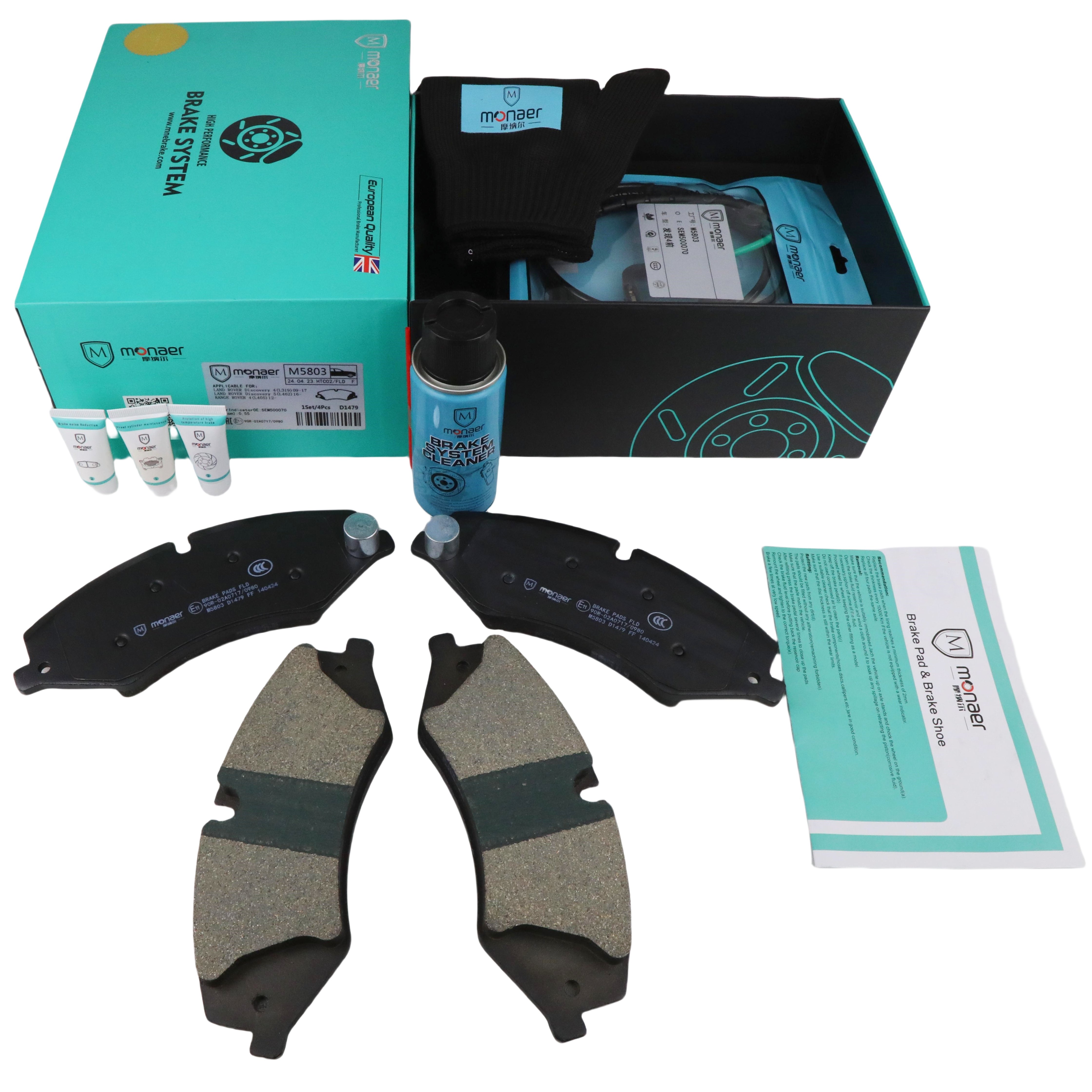 Monaer Brake Pads D1479 Ceramic Front Disc Brake Pad for Land Rover
