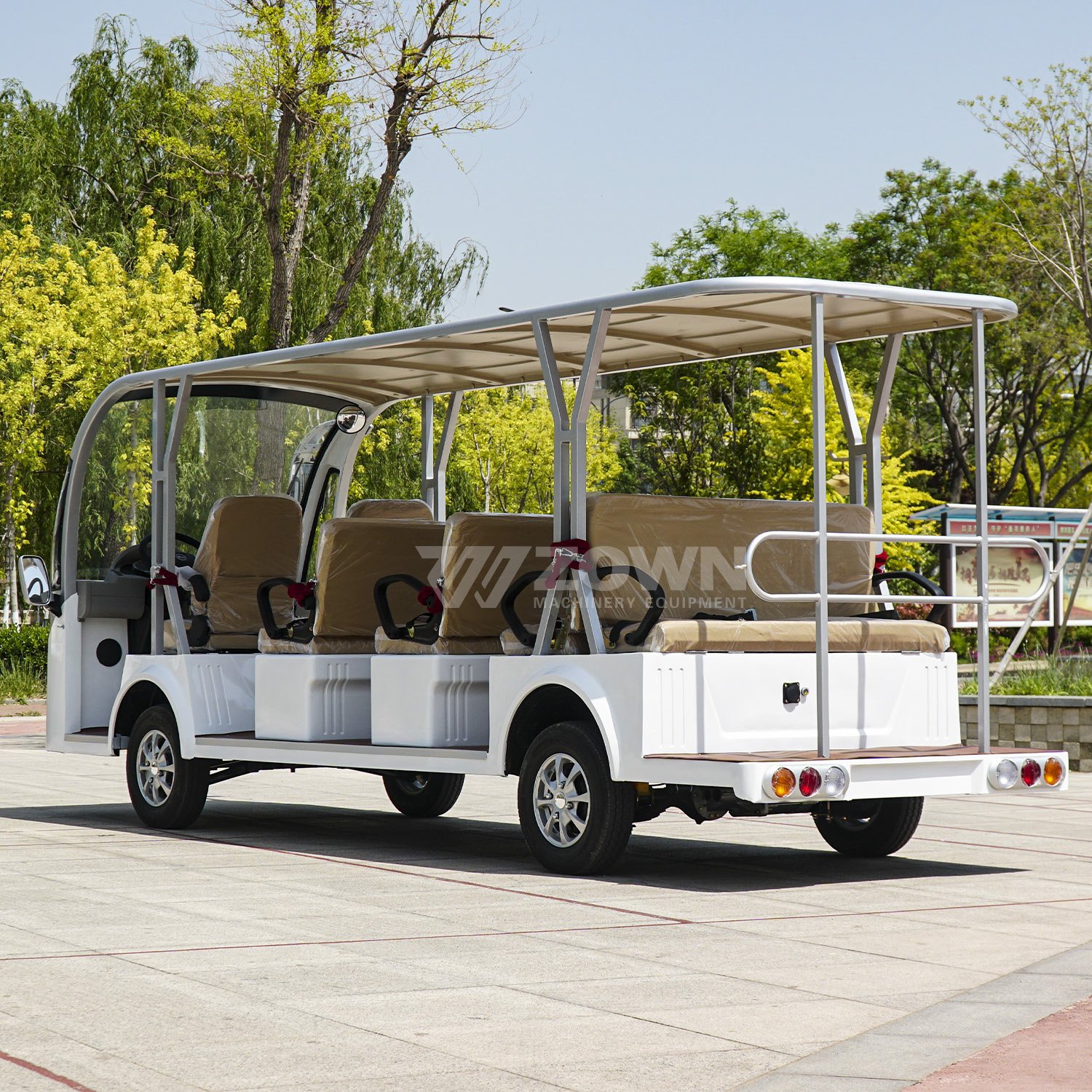 High Quality Sightseeing Car Battery Powered 11 Seat Electric Bus Electric Mini Bus 8 Seater Shuttle Bus