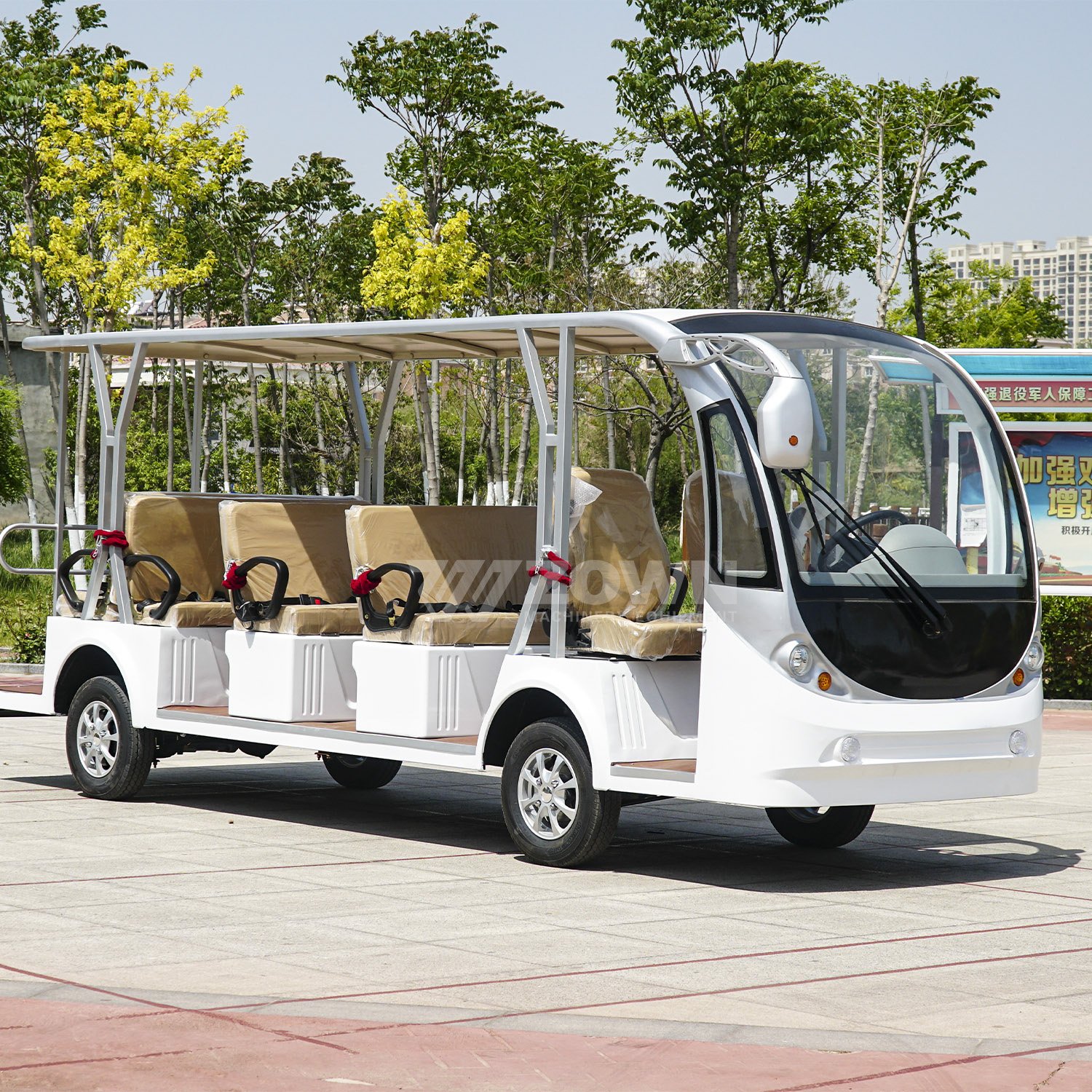 High Quality Sightseeing Car Battery Powered 11 Seat Electric Bus Electric Mini Bus 8 Seater Shuttle Bus