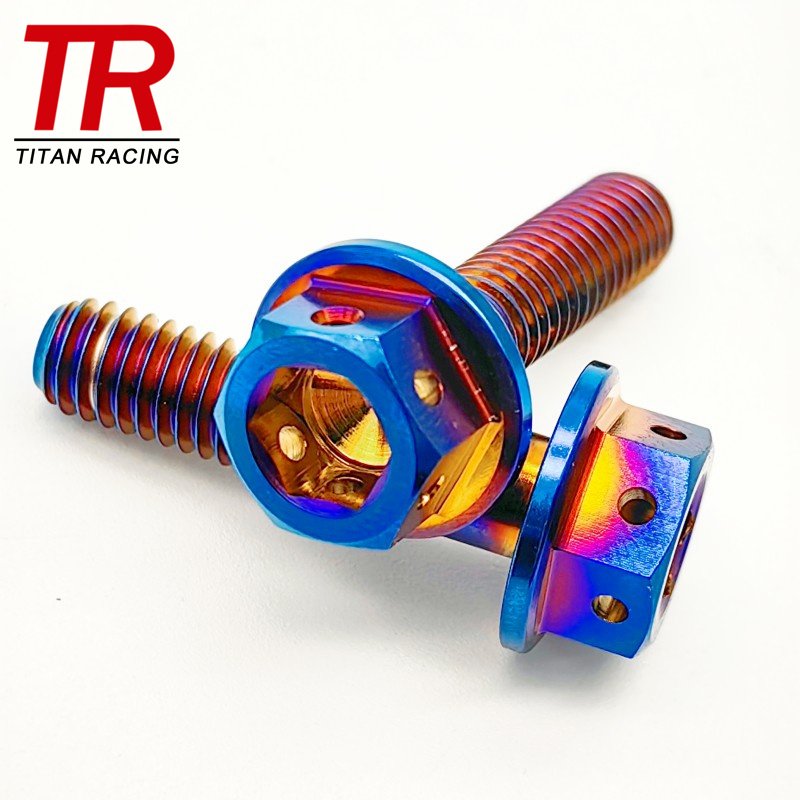 Titanium Bolts Cnc Gr5 Metric Button Head Torx Screw Motorcycle Alloy Anodized M4 M5 M6 M8 M10 M14 TC4 Titanium Bolts
