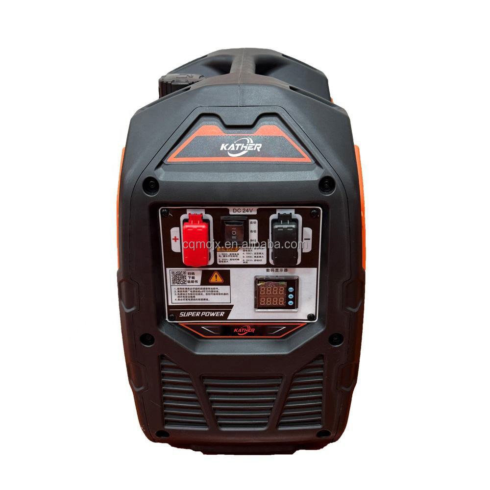 24v Dc Gasoline Inverter Generator 3000kw 3kva 3kw 2kva Silent Generators for Truck Air Conditioner Electric Car Battery Charger