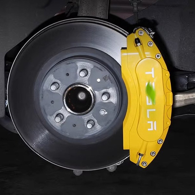 4 Pack 19/20/21 Inch Wheel Hub Size Red Brake Caliper Covers for Tesla Model 3 Model Y
