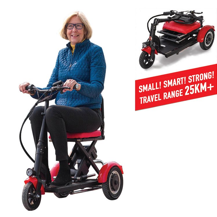 EU USA Cheap Price Mobility Scooter 48V 300W 7,8Ah Dual Motors Foldable 3 Wheel Electric Scooter Handicapped Scooter