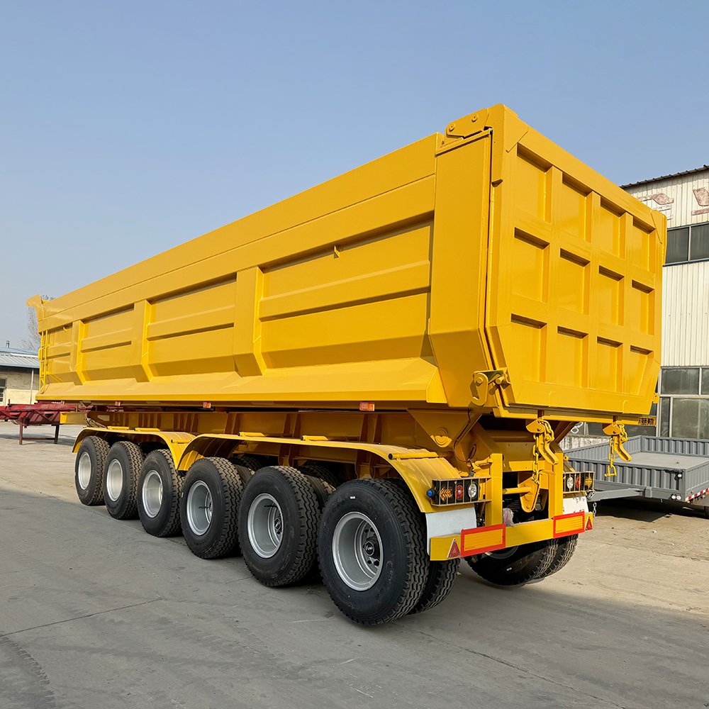 Chinese Customizable Multifunction 3 4 6 Axles Hydraulic U Shaped Tipper Dump Semi Trailer for Sale