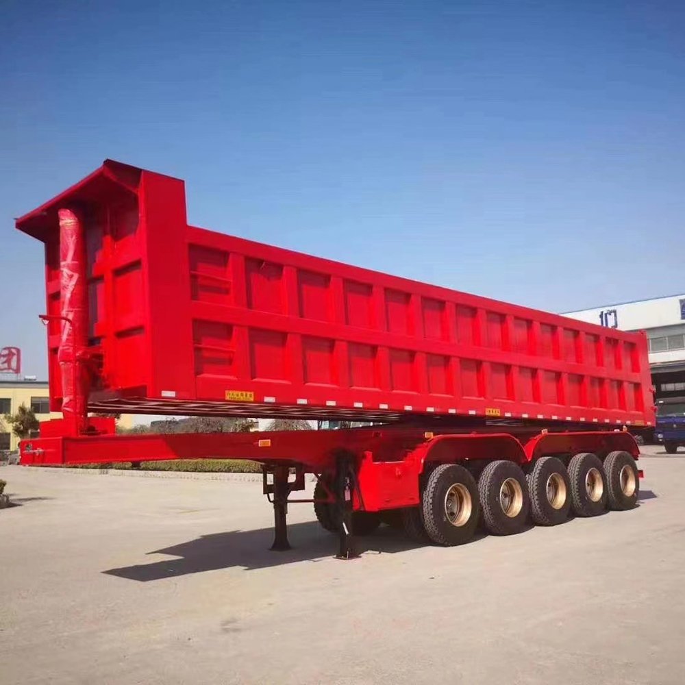 Chinese Customizable Multifunction 3 4 6 Axles Hydraulic U Shaped Tipper Dump Semi Trailer for Sale