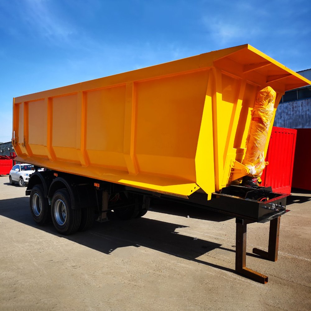 Chinese Customizable Multifunction 3 4 6 Axles Hydraulic U Shaped Tipper Dump Semi Trailer for Sale