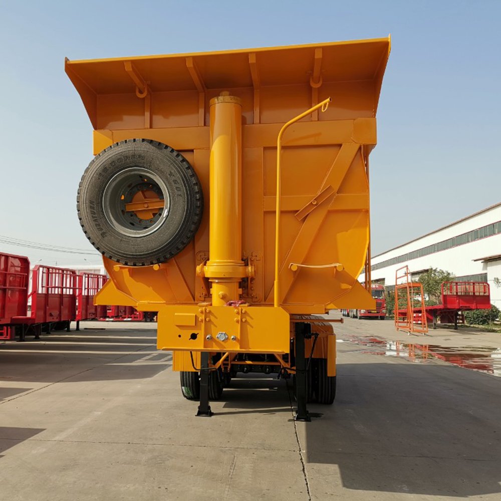 Chinese Customizable Multifunction 3 4 6 Axles Hydraulic U Shaped Tipper Dump Semi Trailer for Sale