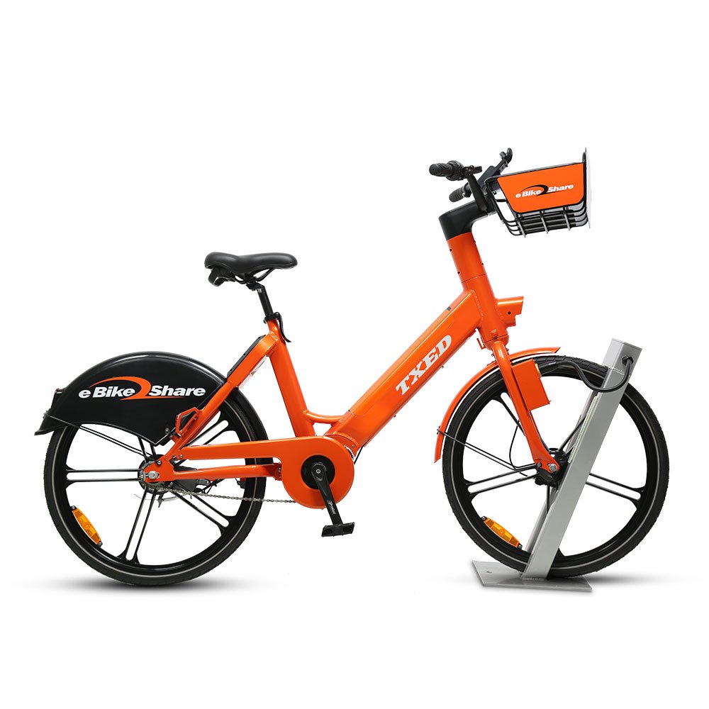 TXED New Style 36V/13AH Lithium Battery Sharing System Bike 250W Middle Motor Electric Cycle Sharing Bicycle for Adults