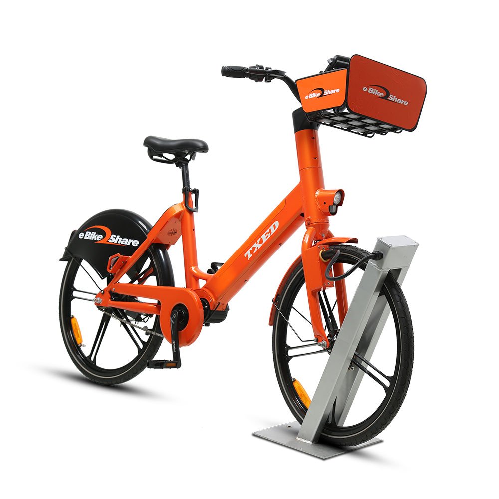 TXED New Style 36V/13AH Lithium Battery Sharing System Bike 250W Middle Motor Electric Cycle Sharing Bicycle for Adults