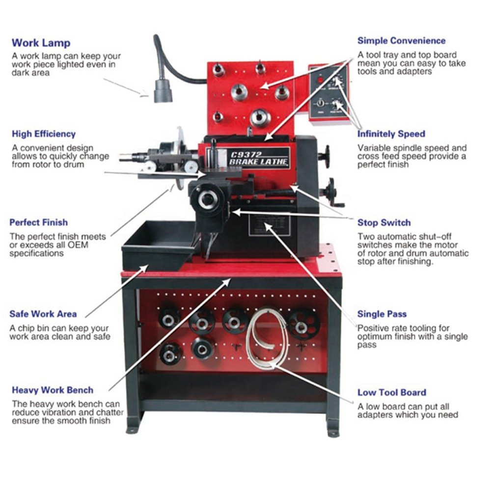 C9372 Brake Disc Repair Brake Drum Lathe Machine