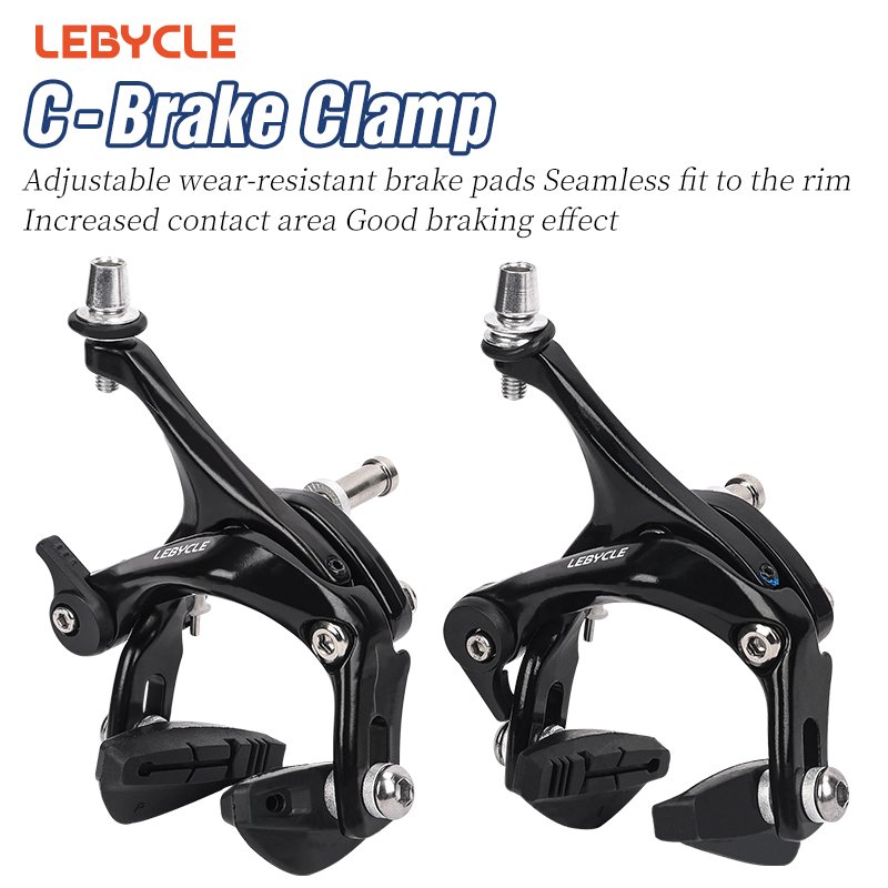 Lebycle Road Bike Caliper C- Brake Aluminum Alloy Bicycle Front Rear Cycling Brake Bike Brake Dual Pivot Caliper Accessories