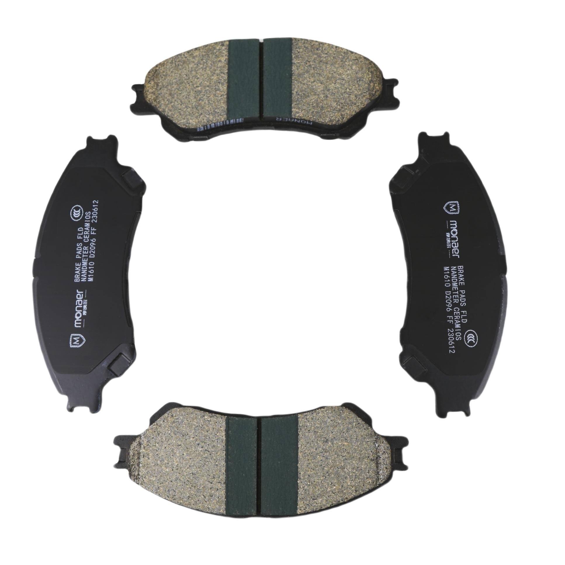 Monaer Brake Pads D2096 Ceramic Front Disc Brake Pad for SUZUKI