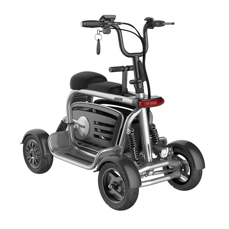 yidi D12 11inch 400W/800W electric scooter 4 wheels Cargo Trike Electric Mobility Scooter with Pet Basket