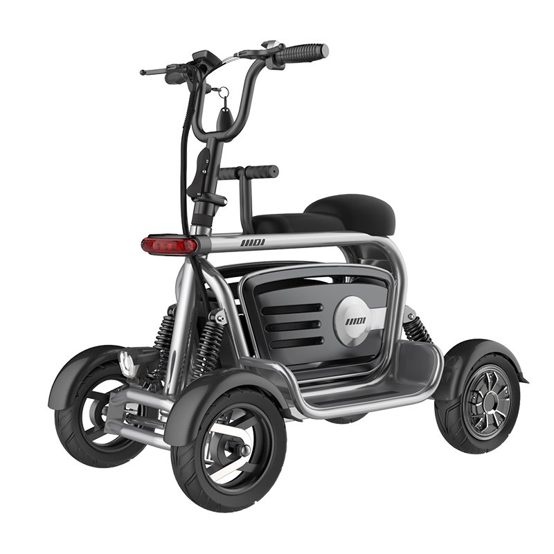 yidi D12 11inch 400W/800W electric scooter 4 wheels Cargo Trike Electric Mobility Scooter with Pet Basket