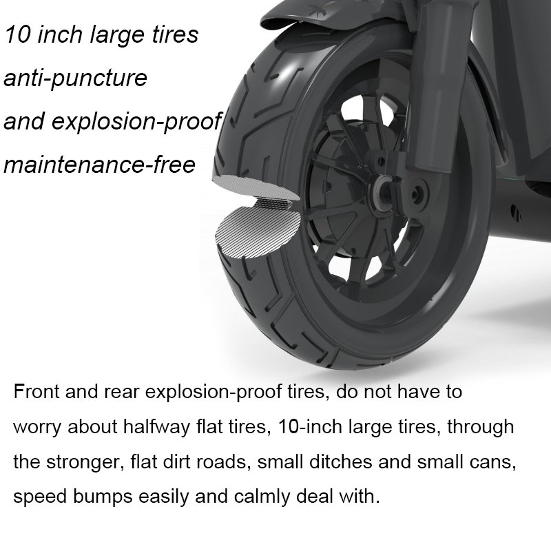 New Design Style Off Road Electric Scooter Folding Mobility Scooter With Max Mileage 30-35km
