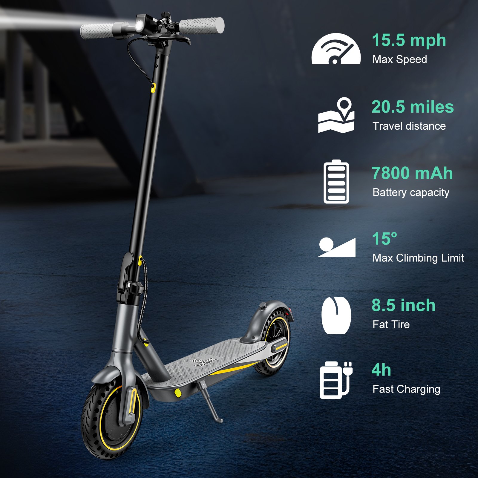 EU UK USA Stock Warehouse Adult Folding Electric Scooters Portable 350w 10.4ah Skuter with Solid Tyre Scooter Electric