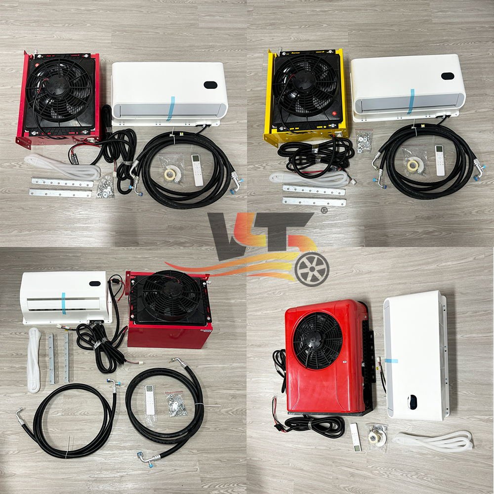 AC Unit Van Tractor Cabin Parking Ac air Conditioner 24v Truck air Conditioning 12 Volt 12V
