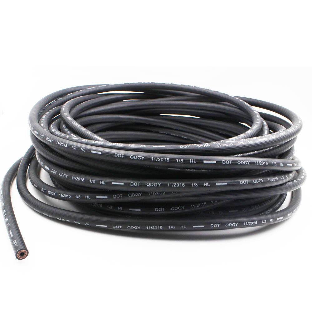 DOT Certificated 1/8" Hl Auto And Motorcycle Rubber Saej1401 Hydraulic Brake Hose Brake Oil Pipe