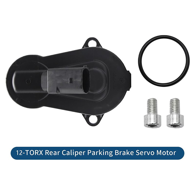 12-TORX Rear Caliper Parking Brake Servo Motor Replacement for Adi Q3 Passat B6 B7 CC Tiguan, Replace 3C0998281A 3C0998281B