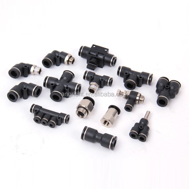 PY 6mm 8mm 14mm Three Side Plastic Connecting air Hose Fitting