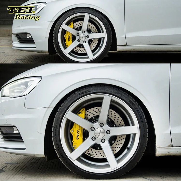 Front Big Brake Kit 6 Piston Caliper With 355*32 mm Rotor BBK Auto Brake System for Audi A3 18 Inch Car Rim