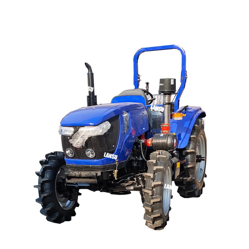 New Type 20HP Gear Drive Compact Tractor Mini Crawler Lawn Tractor Mower Two Wheel Tractor Made in India
