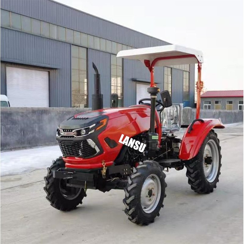 New Type 20HP Gear Drive Compact Tractor Mini Crawler Lawn Tractor Mower Two Wheel Tractor Made in India