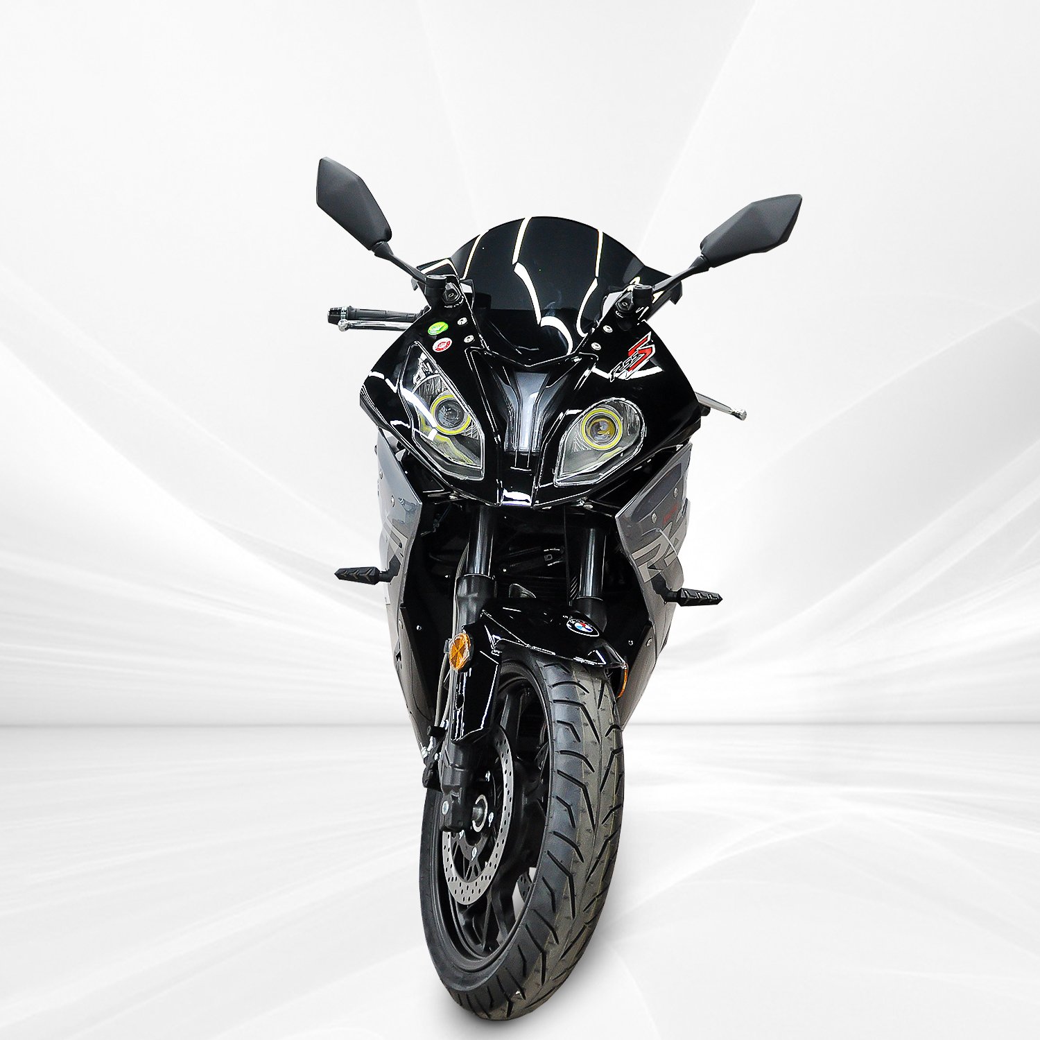 Cheap Low Price Good 400cc Green Bike Gasoline Chopper Double Cylinder Water Cooled Motorcycle