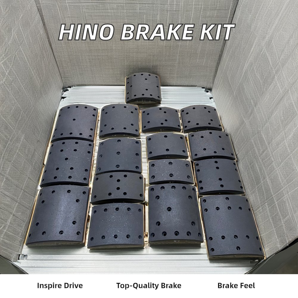 Hino 700 Truck Rear Brake Lining Kit F&R 47441-4240 47441-8650 47443-3360 47443-E0120 47443-E0121 S4744-18650