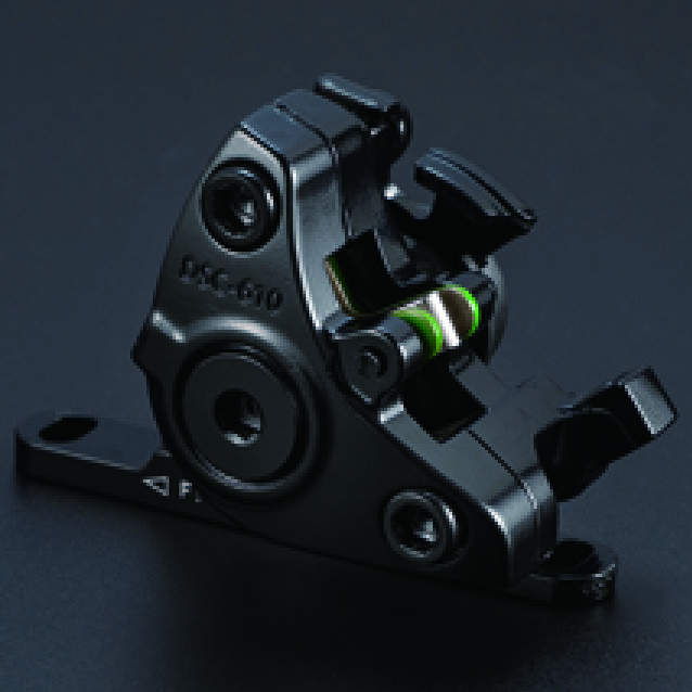 Two Piston Flat Mount Assembled Disc Brake for Gravel Bike Road Bike Two-piece Design Die-casting Alloy Caliper Body