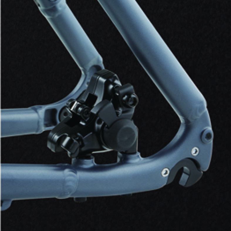 Two Piston Flat Mount Assembled Disc Brake for Gravel Bike Road Bike Two-piece Design Die-casting Alloy Caliper Body