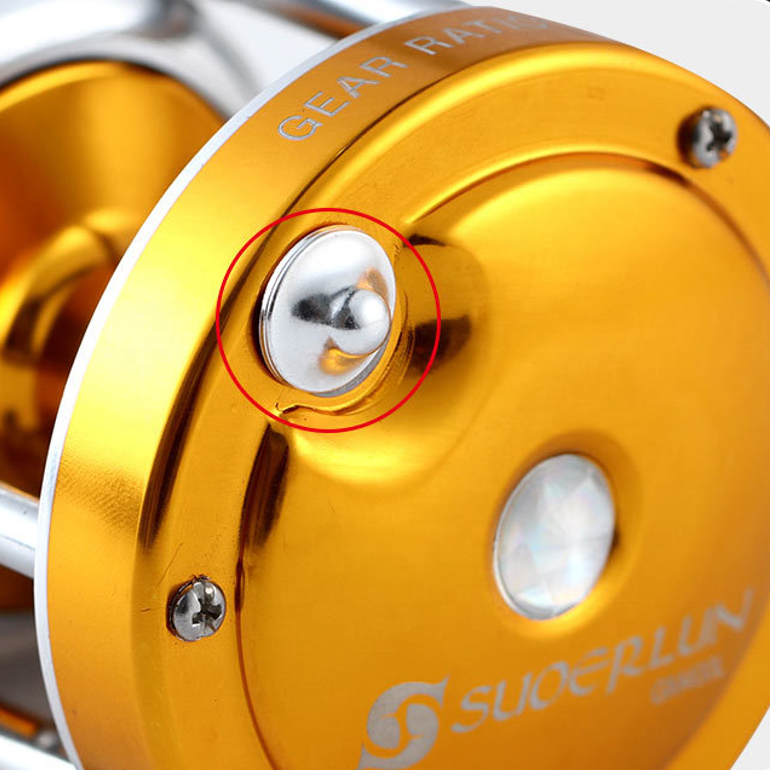 RISING China Factory Full Metal 5.2:1 Big Game Deep Sea Cable Trolling Fishing Drum Reel for Saltwater