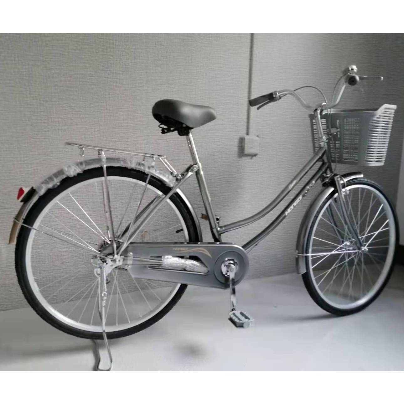 Top Sale24/26 Inch Steel Frame Bike CALIPER BRAKE City Bicycles Single Speed Woman City Bike