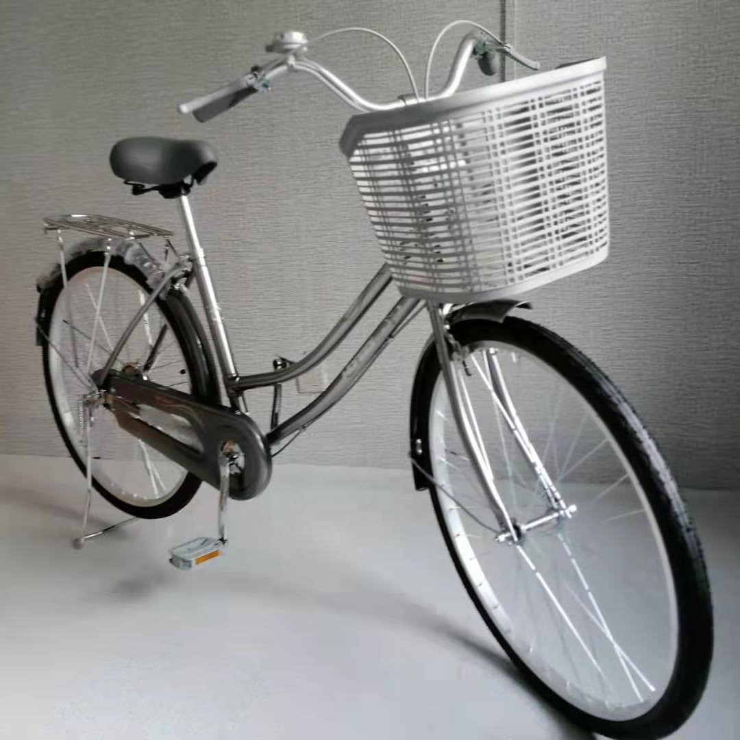 Top Sale24/26 Inch Steel Frame Bike CALIPER BRAKE City Bicycles Single Speed Woman City Bike