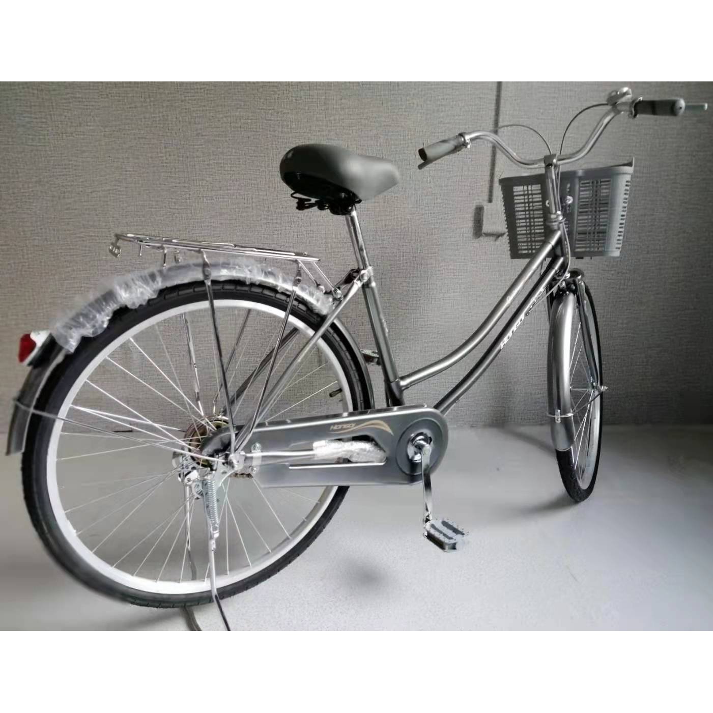Top Sale24/26 Inch Steel Frame Bike CALIPER BRAKE City Bicycles Single Speed Woman City Bike