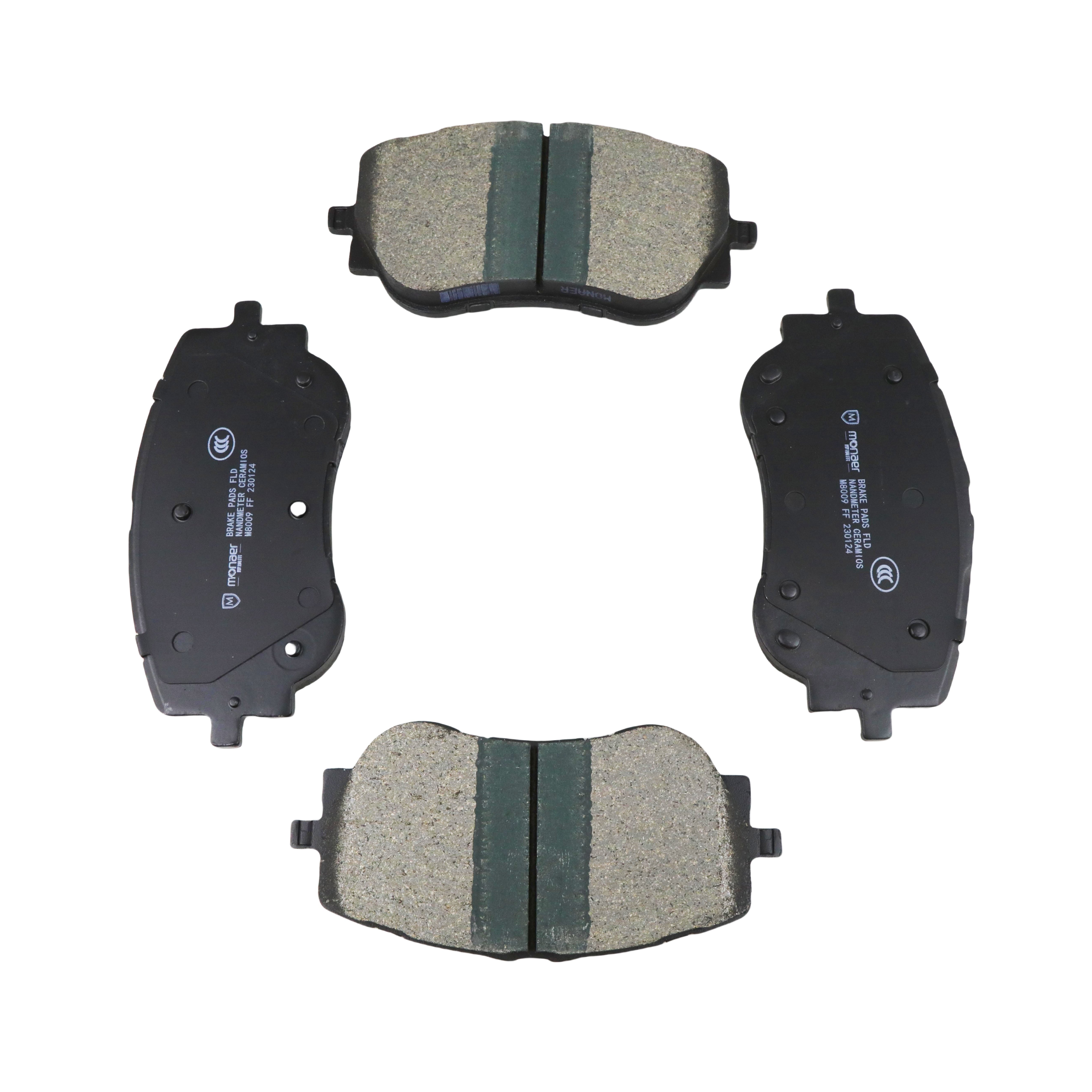 M8009 Citroen Brake Pad Manufacturer Monaer High End Ceramic Brake Pads No Sound No Dust