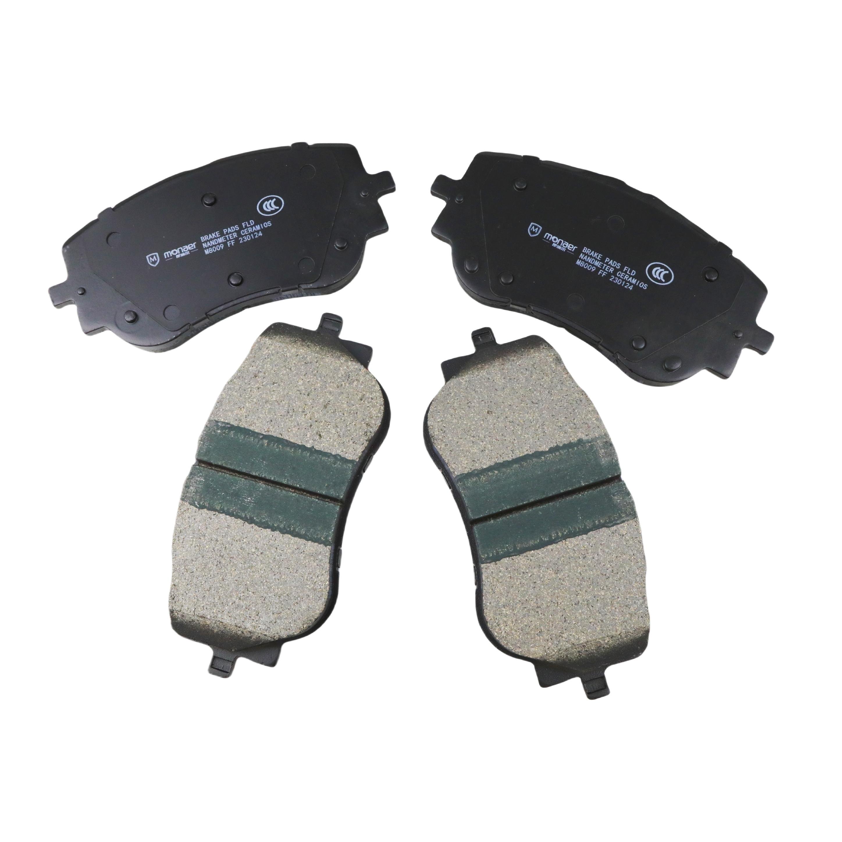 M8009 Citroen Brake Pad Manufacturer Monaer High End Ceramic Brake Pads No Sound No Dust
