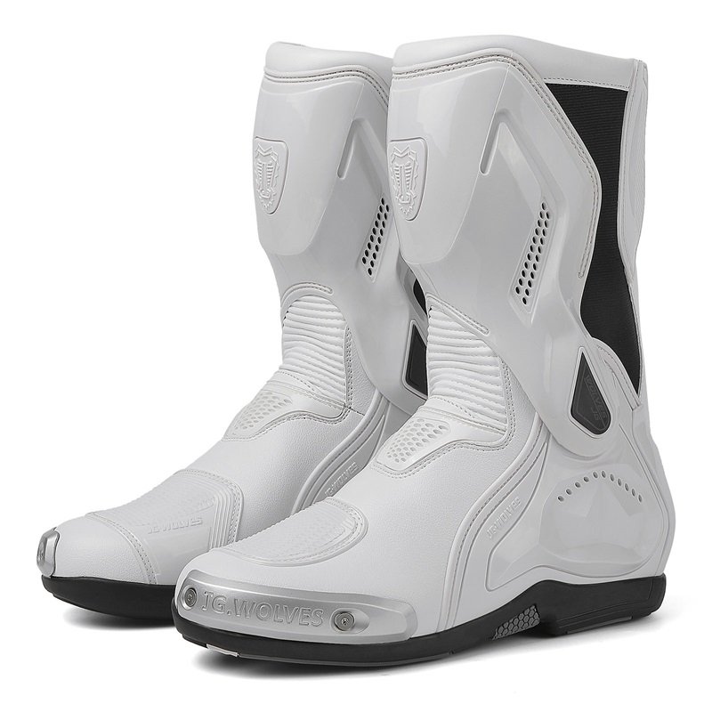 Genuine Cowhide Leather Motorbike Touring Shoes High Quality Custom Made Sportswear Available in All Sizes for Adults