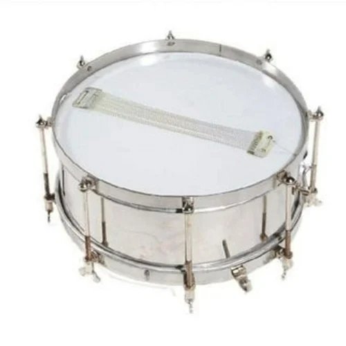 White Nickel Steel Quality Heavy 6.5inch Bass Side Drum Round