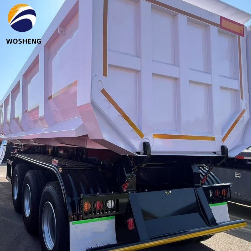 Factory Priced U-Shaped Hydraulic Cylinder 3-Axle Dump Tipper Rear for Truck Trailers 3axle Dump Tipper Rear Dump Semi-Trailer