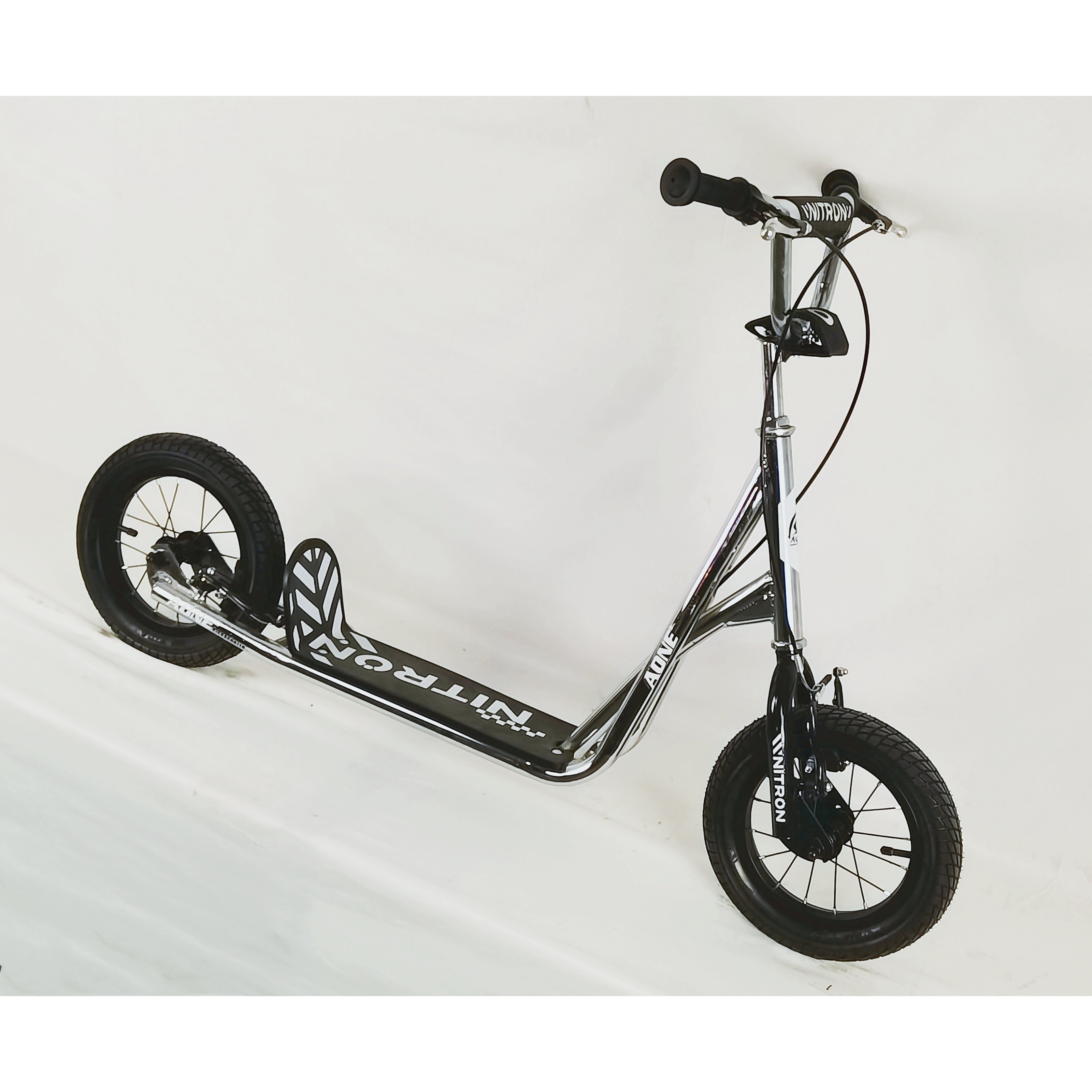 Cheap Outdoor Factory Sale Vintage Big Tire Kick Scooter Adjustable Height Big PU Wheels Adult Foot Pedal Kick Scooter